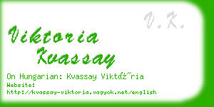 viktoria kvassay business card